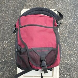 Rick Steves Veloce Backpack Shoulder Bag Plum Red Carry On Travel EUC